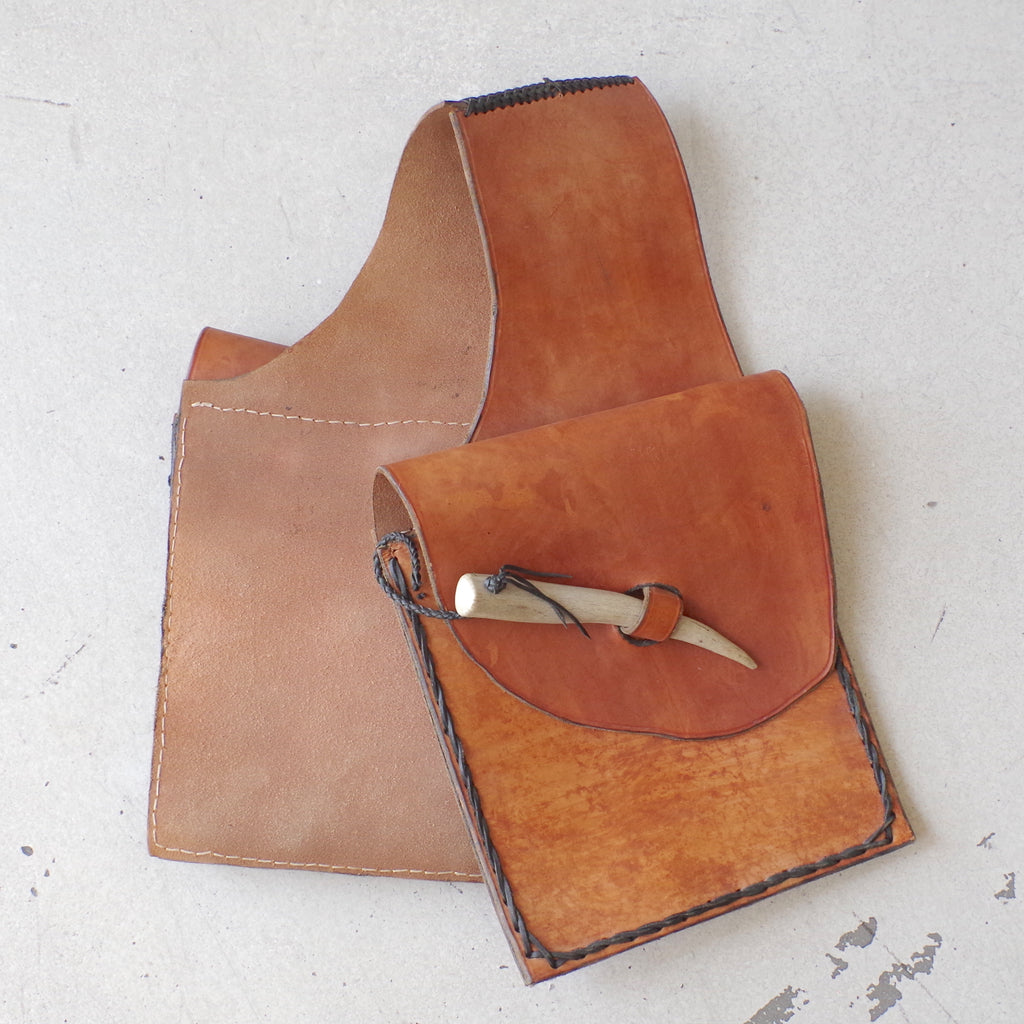 handmade leather saddlebags