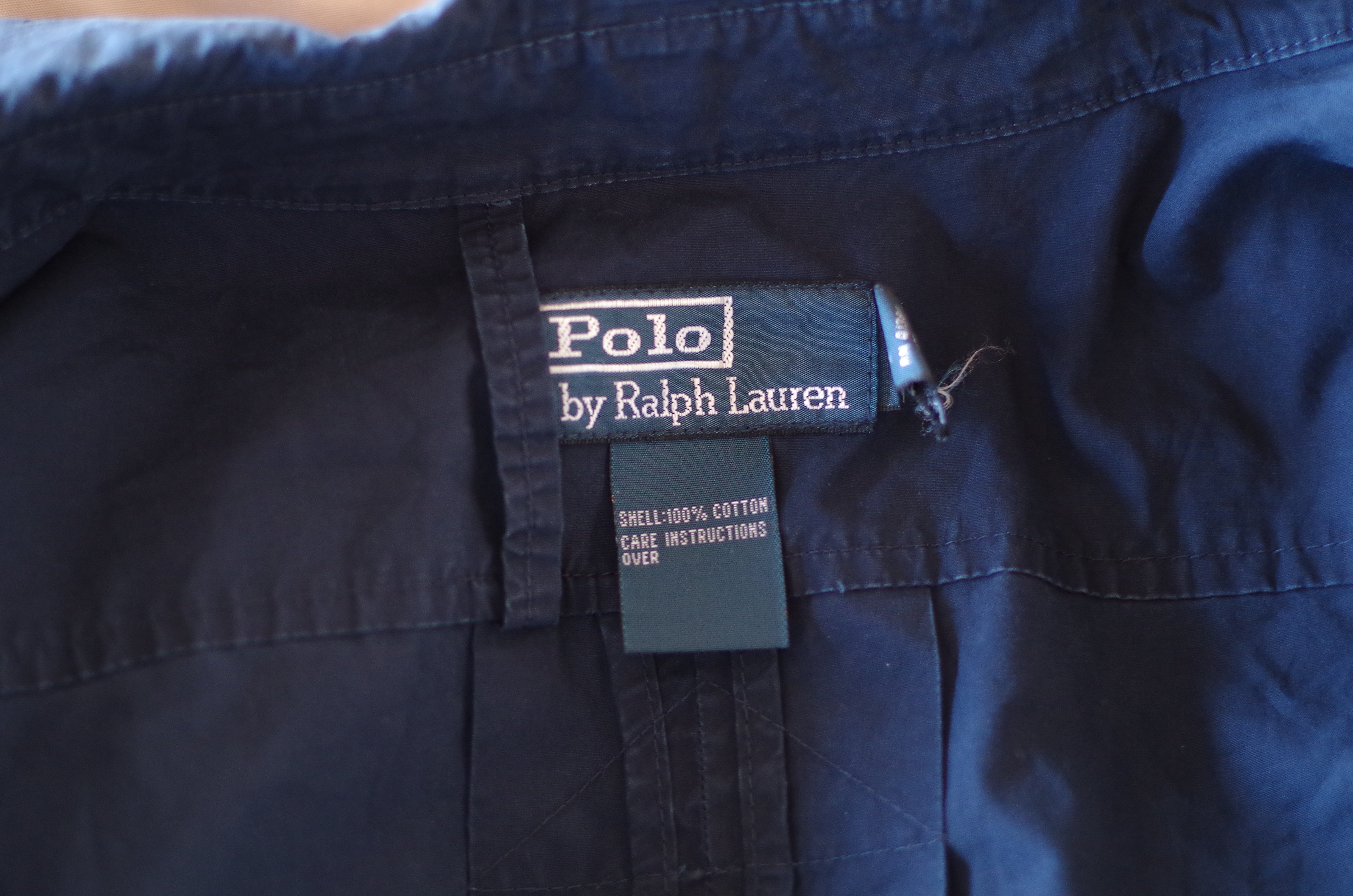 Polo Ralph Lauren Navy Blue Cotton Safari Jacket- XL