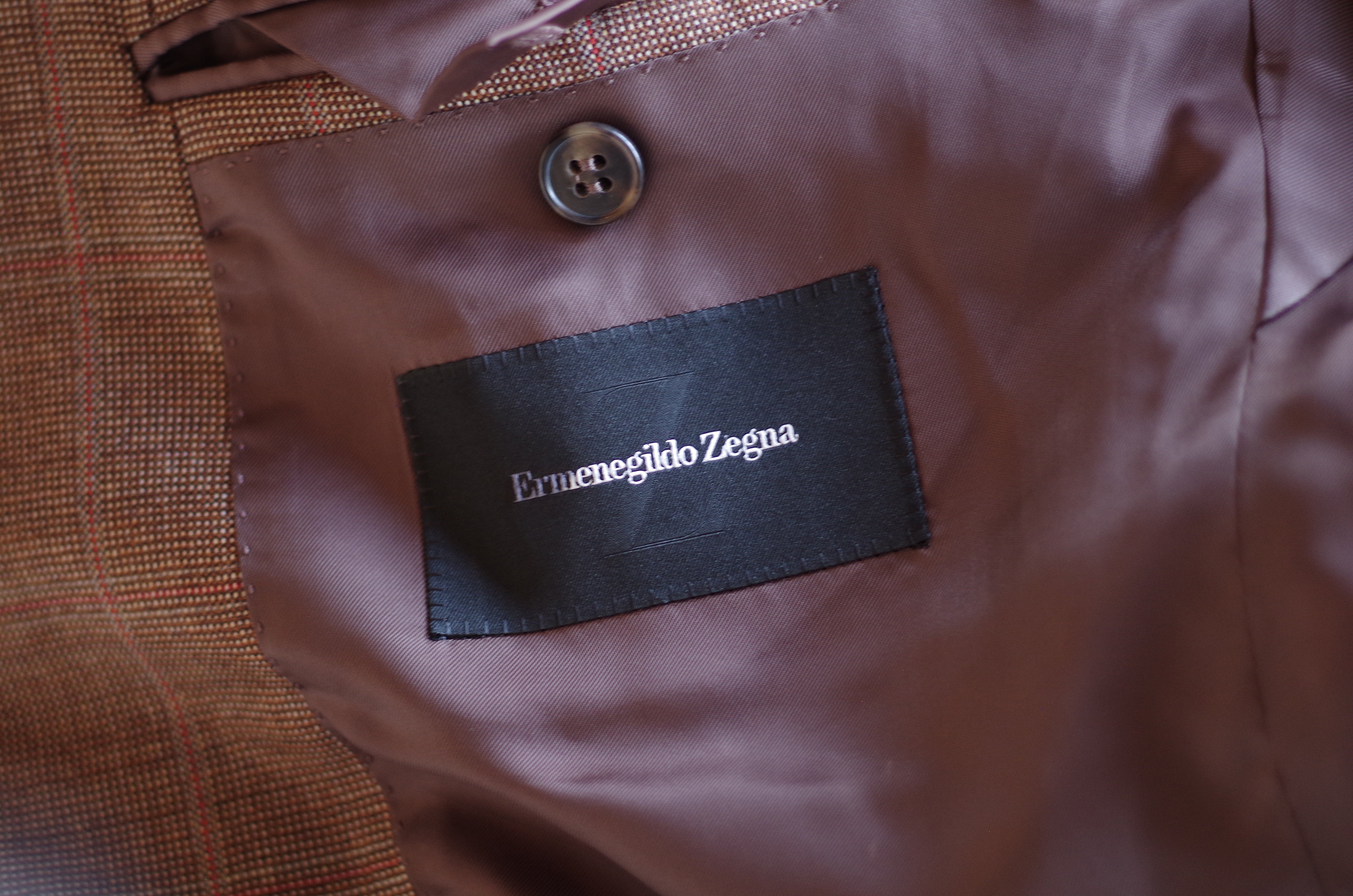 Ermengildo Zenga Brown Check Sport Coat