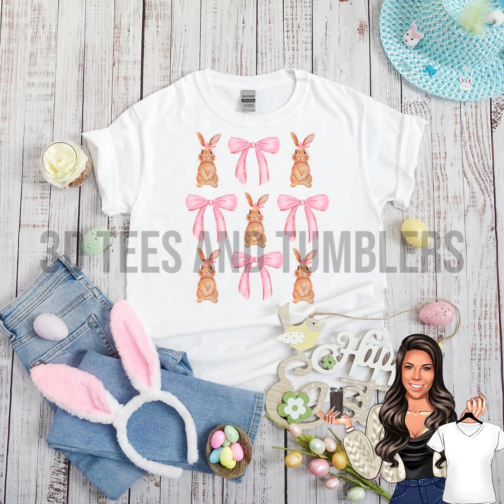 Coquette Bunnies Short-Sleeve Tee