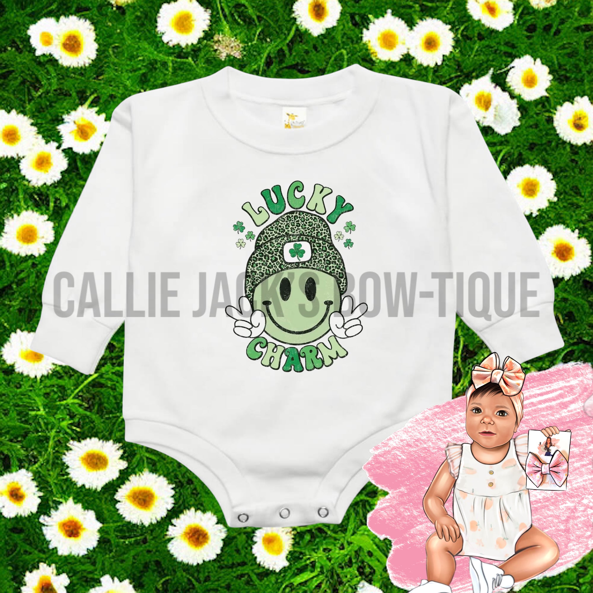 Lucky Charm Baby Romper