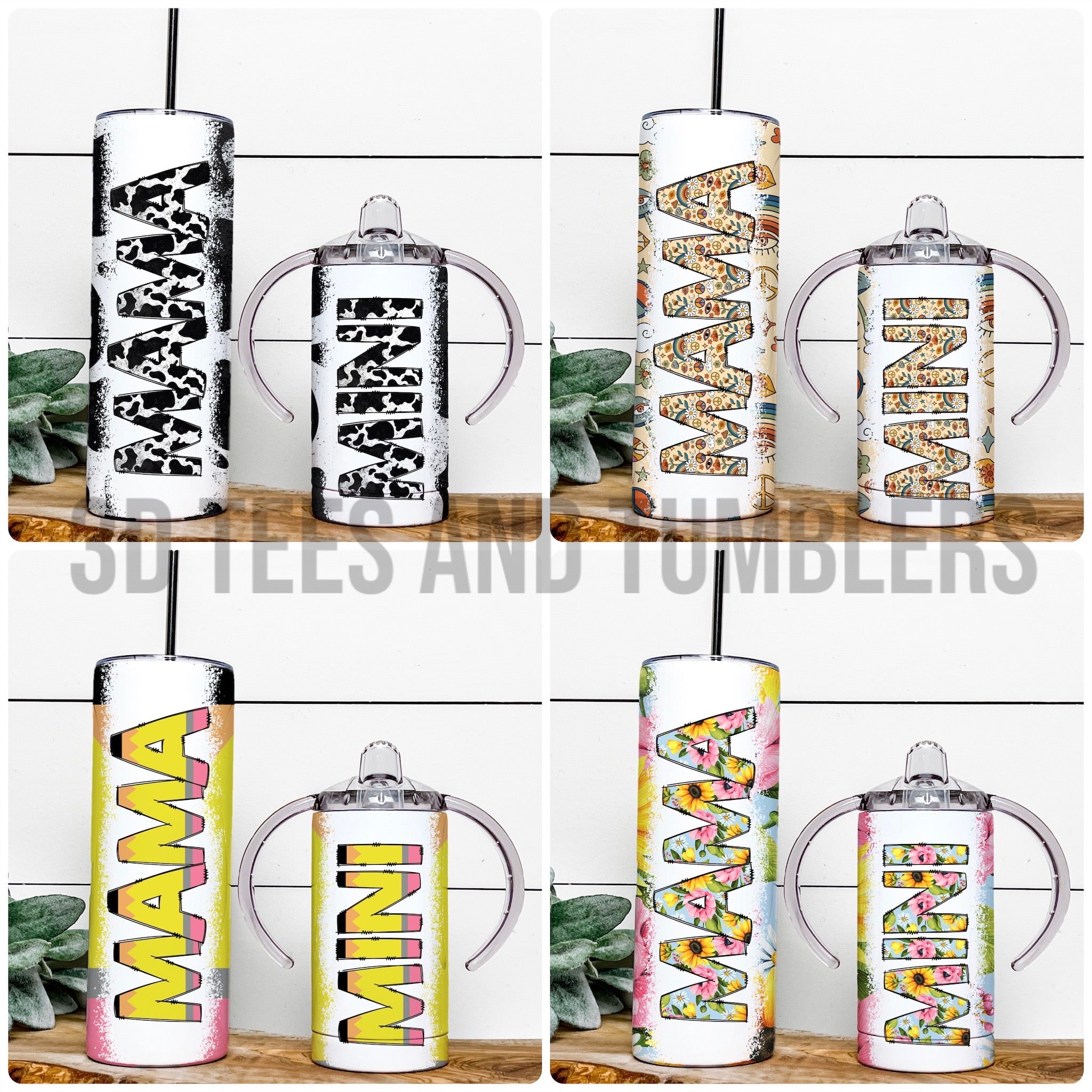 Mama/Mini Matching Tumbler and Sippy Set