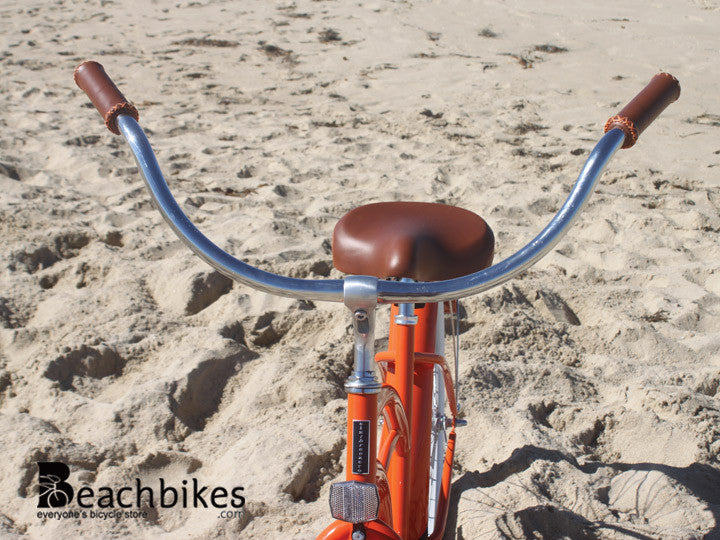 orange beach cruiser bike