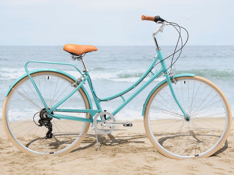 teal blue bike