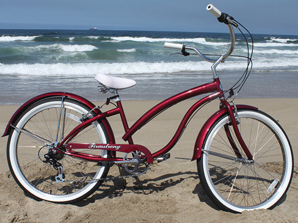 burgundy bike