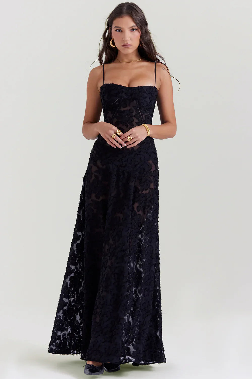 Product Image for Myla | Sheer Lace Dress, Black / M