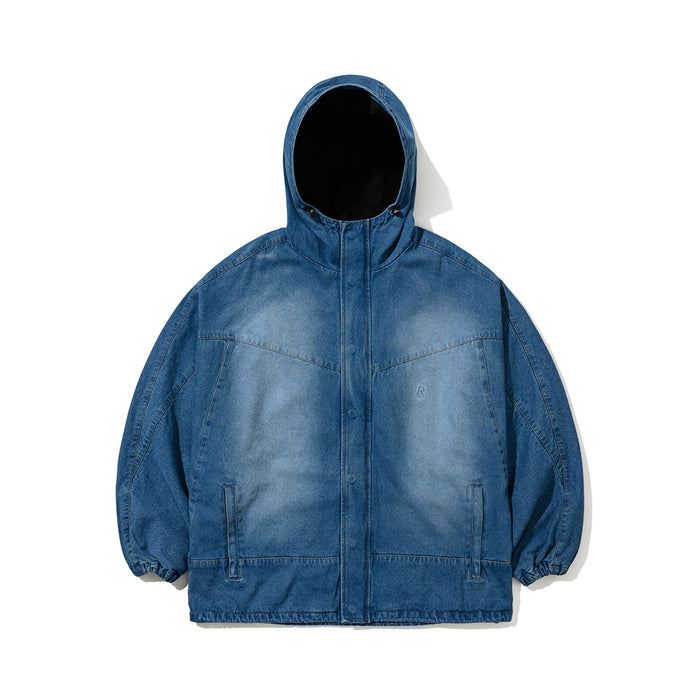 dsxbs wax real denim hooded jacket