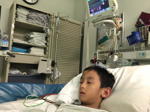 Andrew in the Hospital After Seizure