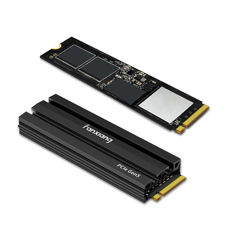 fanxiang S770 SSD 2To PCIe 4.0 NVMe SSD M.2 2280 Disque SSD Interne à état  Solide - avec Cache DRAM, avec dissipateur Thermique, jusqu'à 7400 Mo/s,  Parfaitement Compatible avec PS5 en destockage