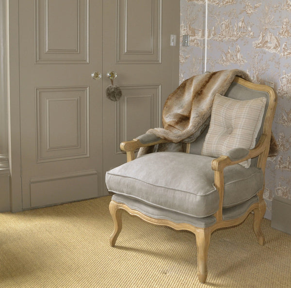 French style Louis chair in dove grey