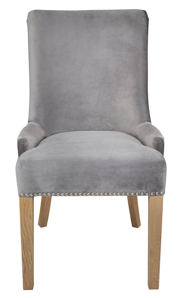 Grey Velvet Hamilton Dining Chair