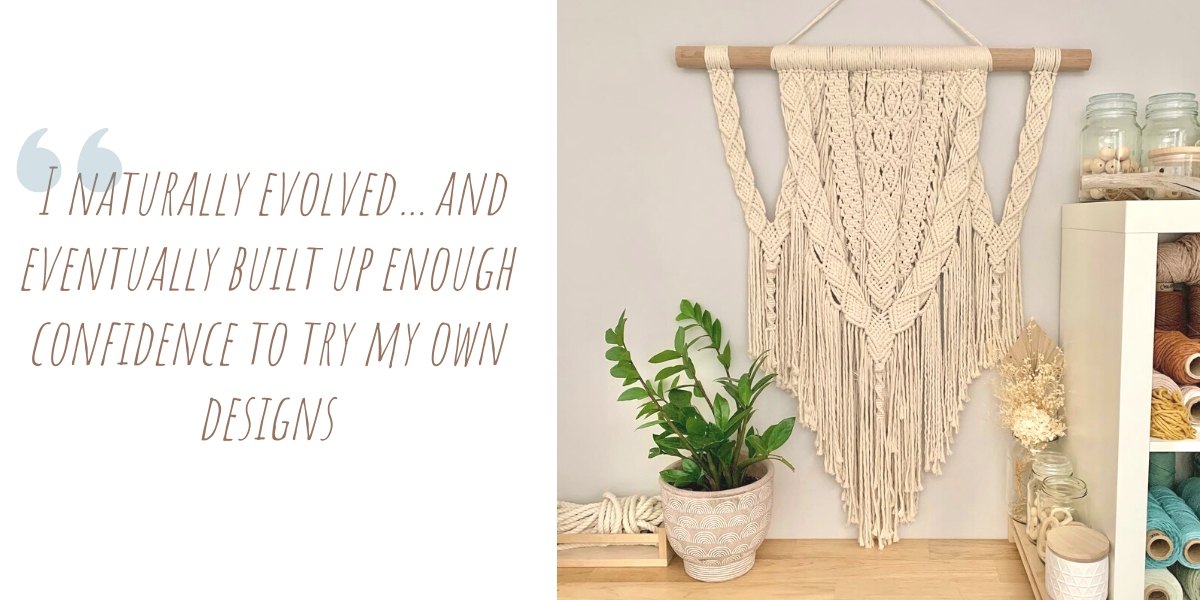 Brisbane mum of three, Michelle loved her job as a stay-at-home mum, particularly creating with her children, so when she stumbled upon - and fell in love with - Macrame, it turned out to be the perfect work from home solution she'd been searching for to avoid rushing back into the workforce.