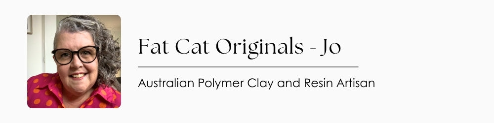 Polymer Clay and Resin Artist Jo from Fat Cat Originals