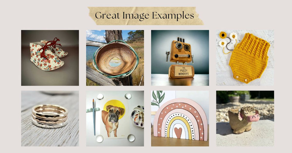 Great product Image Examples for your handmade products