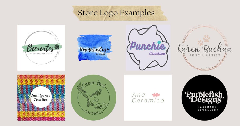 Examples of Handmade Store Logos