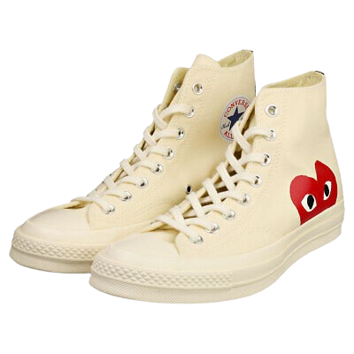 Converse Chuck Taylor All-Star 70s Hi Comme des Garçons PLAY White