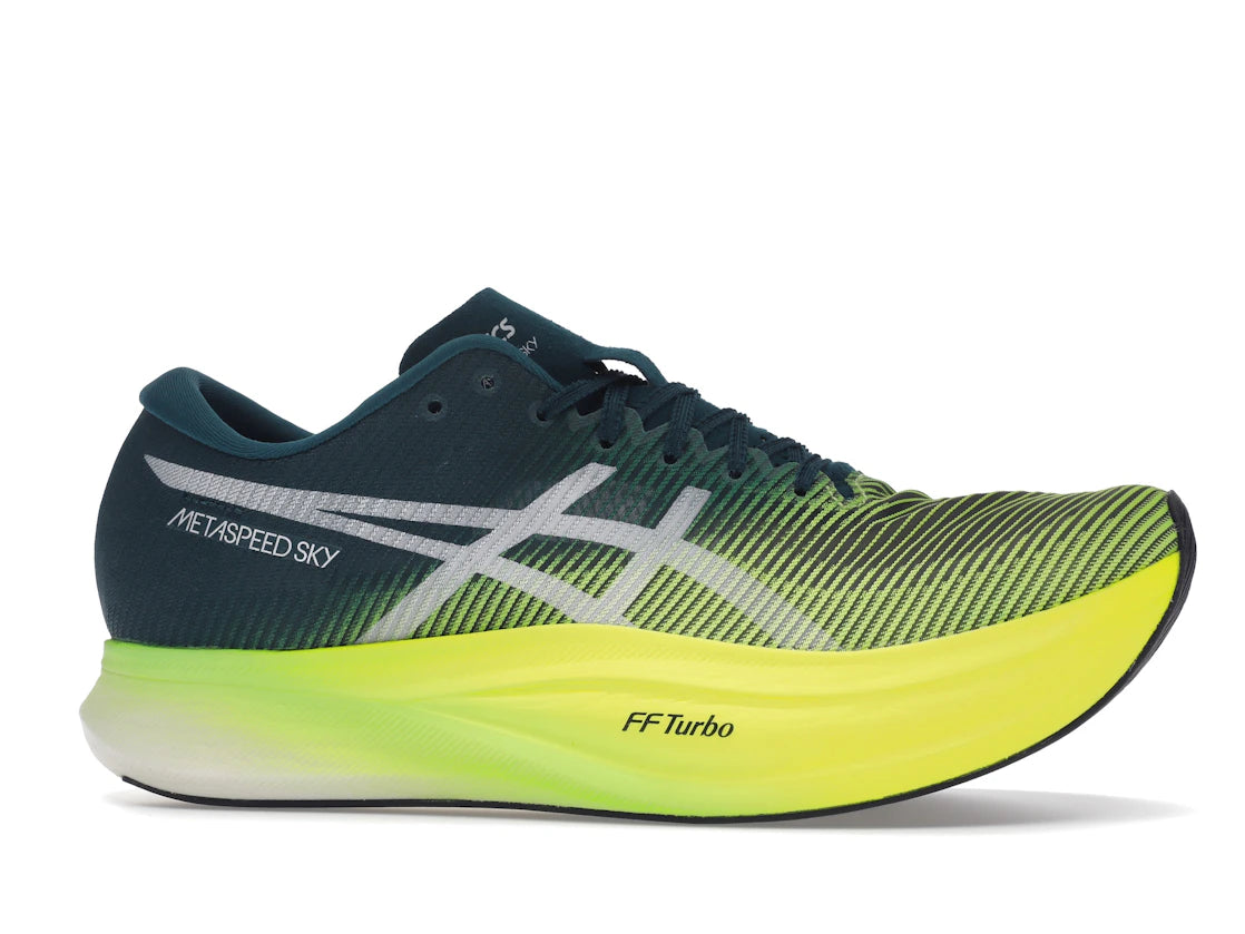 Asics Metaspeed Sky+ Velvet Pine Safety Yellow