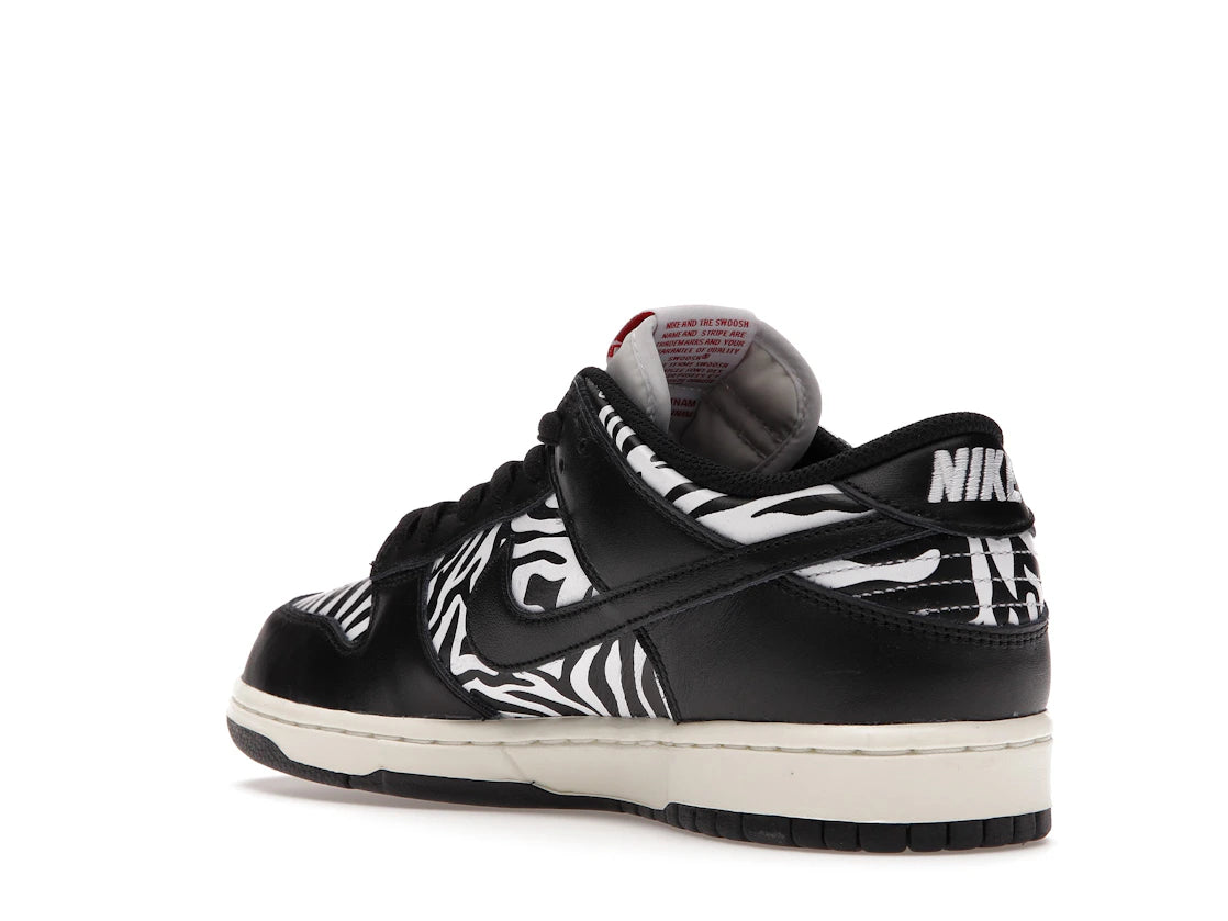 Nike SB Dunk Low Quartersnacks Zebra