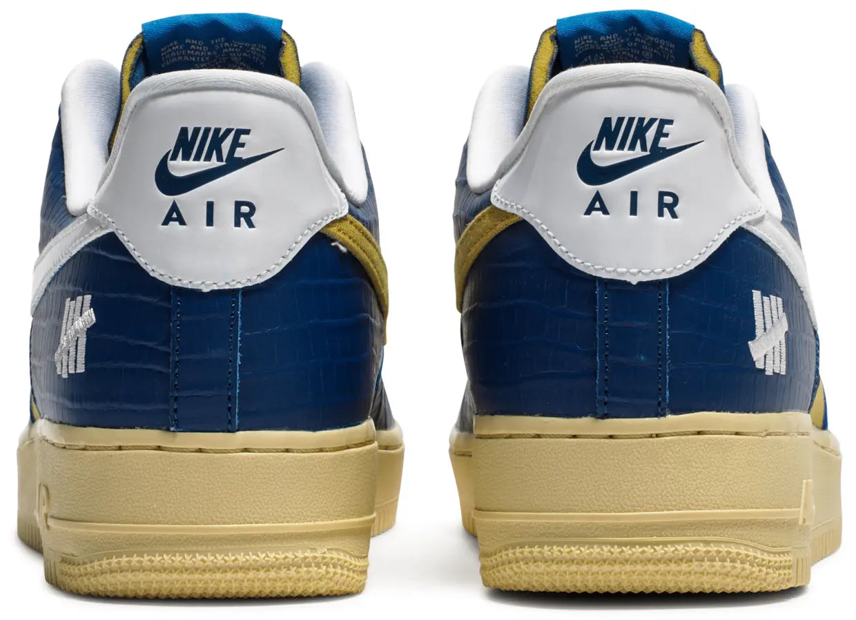 Nike Air Force 1 Low SP Undefeated 5 On It Blue Yellow Croc