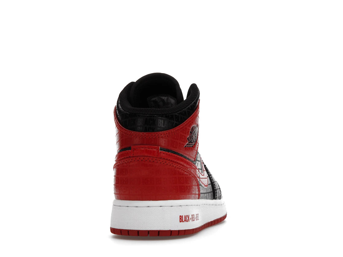 Air Jordan 1 Mid Bred Text