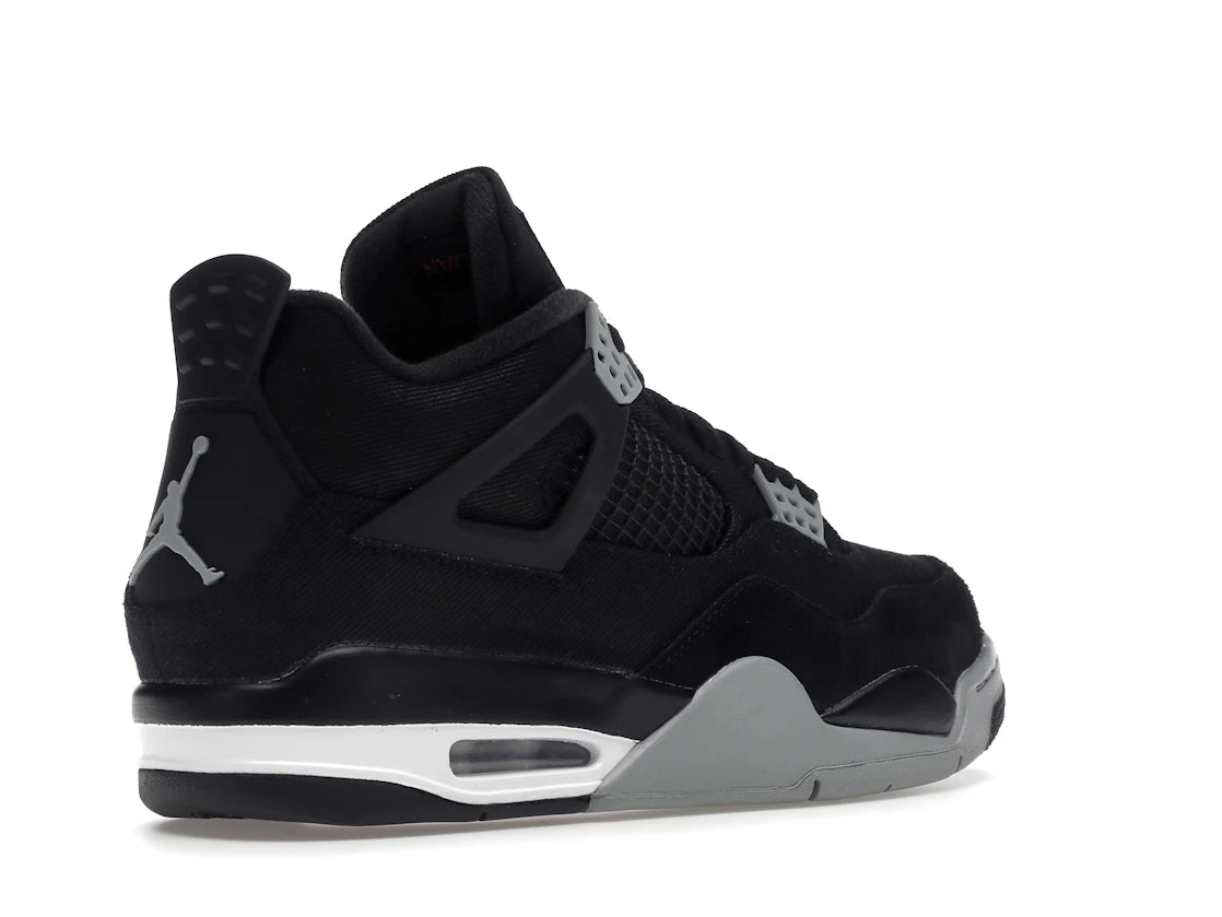 Air Jordan 4 Black Canvas