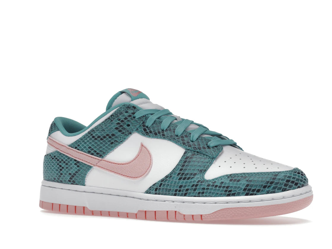 Nike Dunk Low Snakeskin Washed Teal Bleached Coral