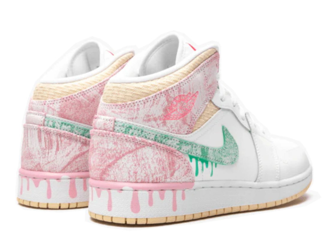 Air Jordan 1 Mid Paint Drip