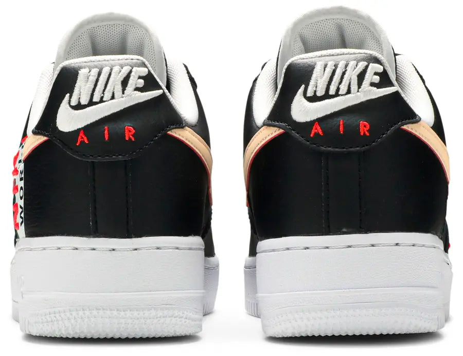 Nike Air Force 1 Low '07 LV8 Worldwide Pack Black Flash Crimson