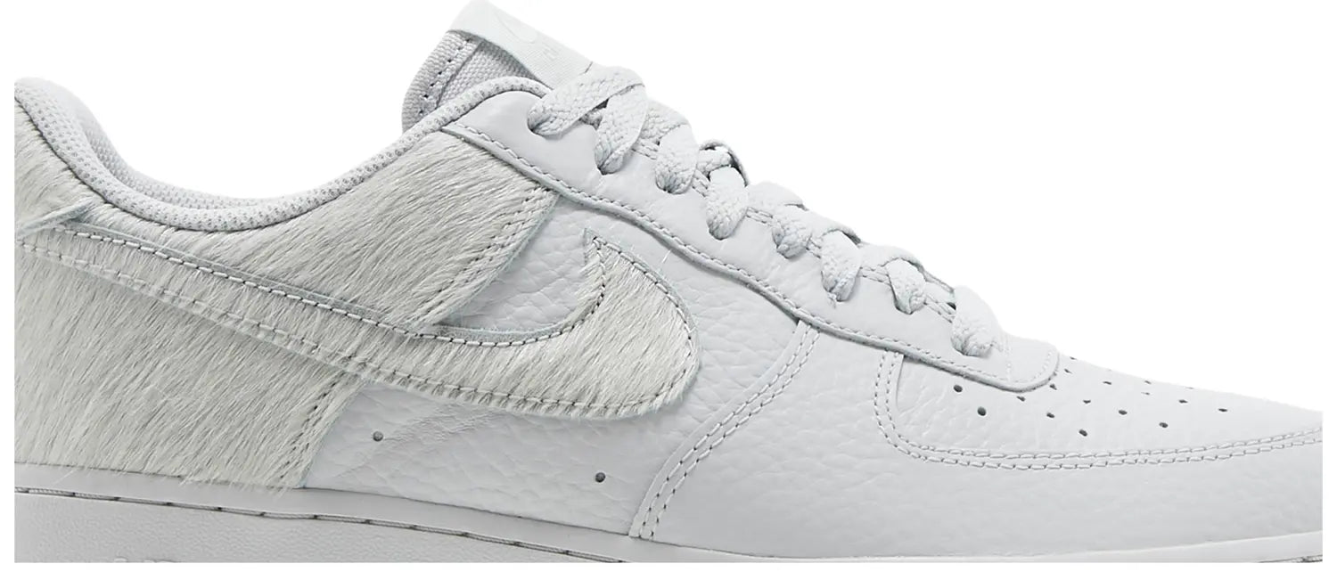 Air Force 1 Low White Pony Hair Heel