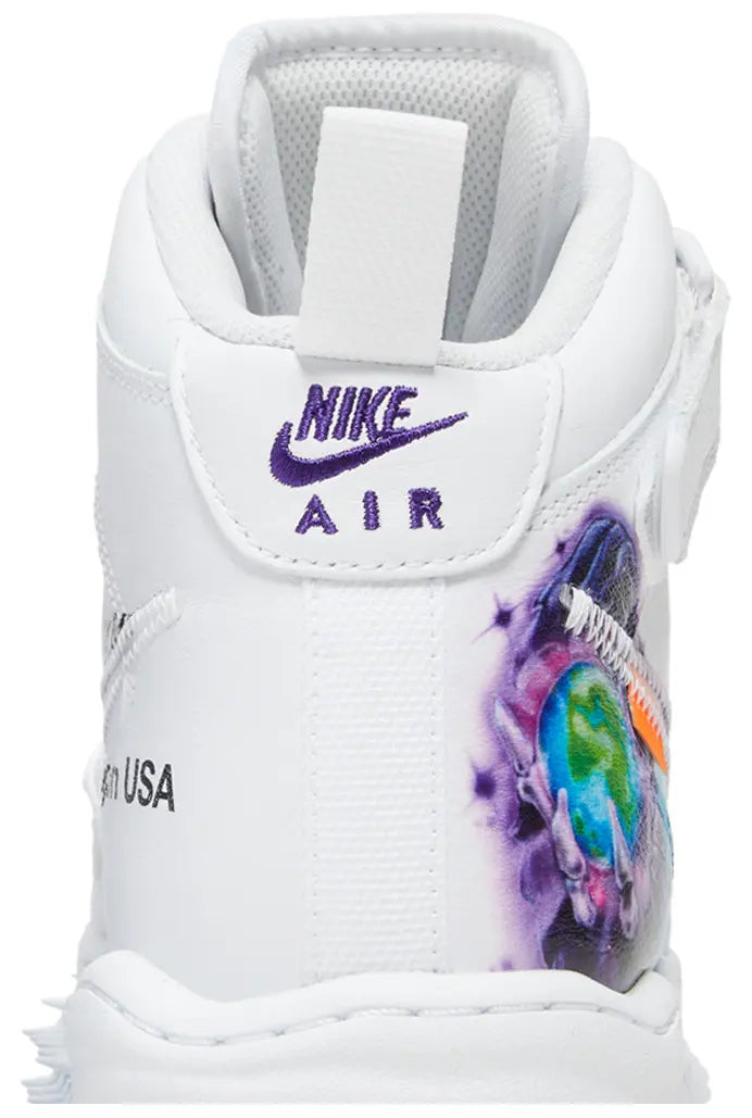 Nike Air Force 1 Mid Off-White Graffiti White