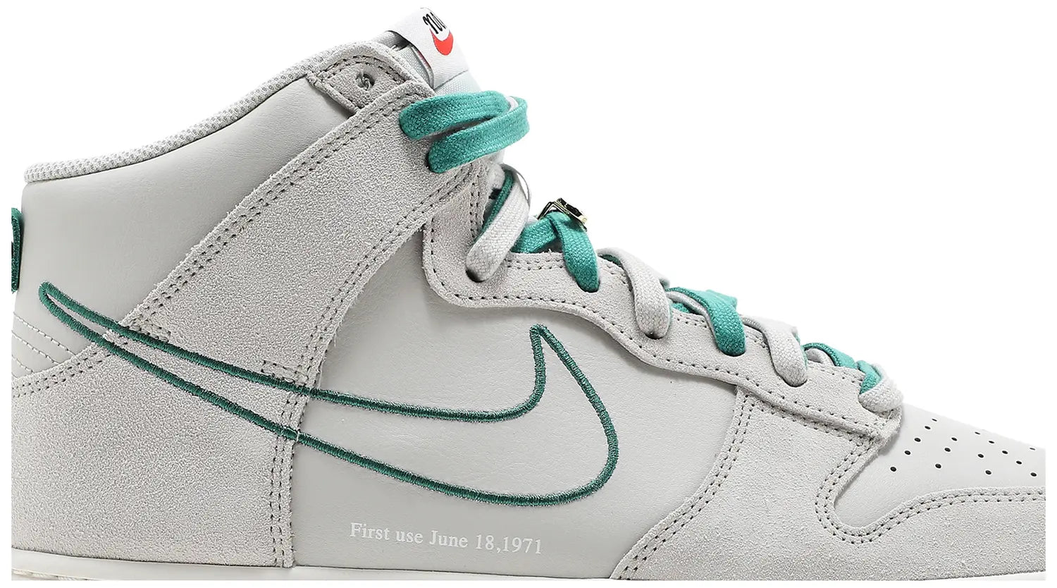 Nike Dunk High First Use Light Bone Green Noise