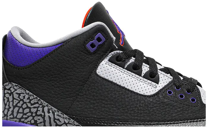 Air Jordan 3 Retro Black Court Purple