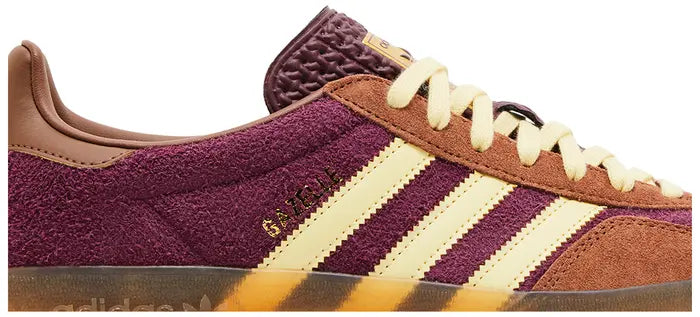 Adidas Gazelle Indoor Maroon Almost Yellow