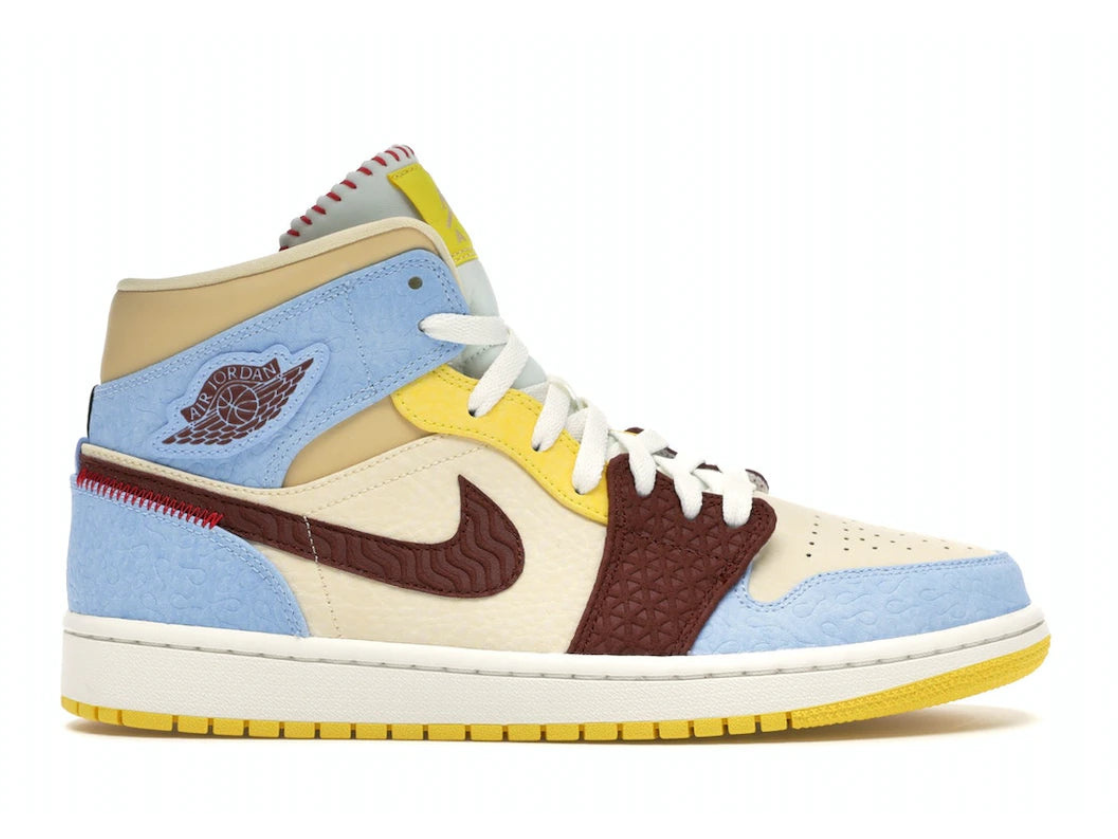 Air Jordan 1 Mid Fearless Maison Château Rouge