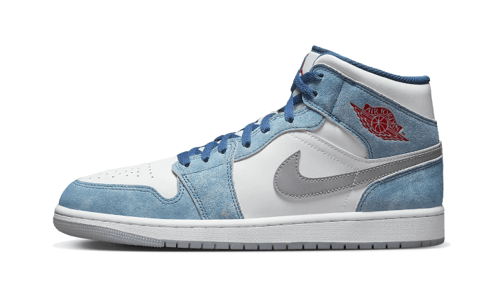 Air Jordan 1 Mid French Blue Fire Red