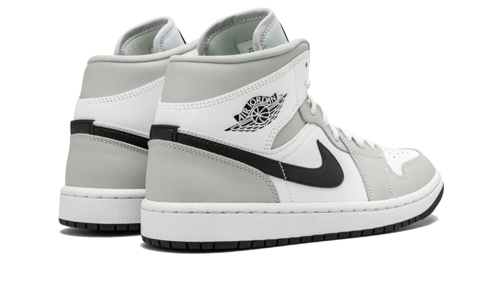 Air Jordan 1 Mid White Light Smoke Grey