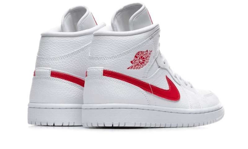 Air Jordan 1 Mid White University Red