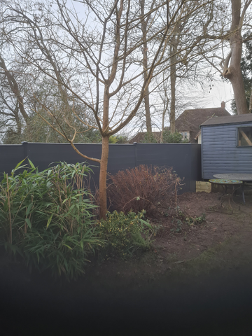 Durapost fencing system in anthracite grey