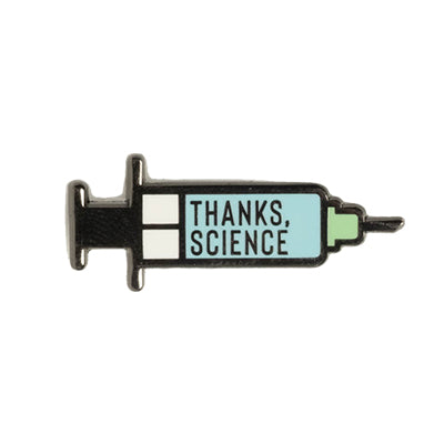 Thanks Science Syringe Enamel Pin