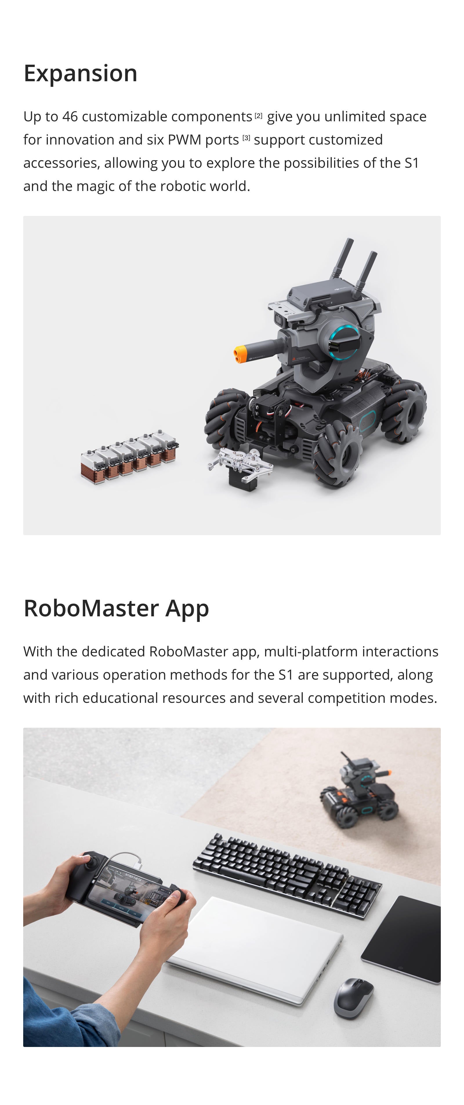 Robot programmable DJI RoboMaster S1