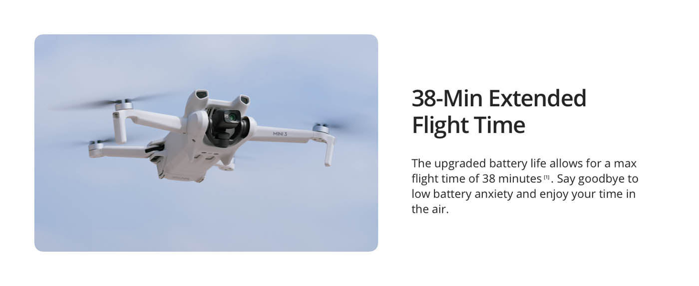  DJI Mini 3, mini dron ligero con video HDR 4K, tiempo de vuelo  de 38 minutos, disparo vertical real, regreso a casa, transmisión de video  de hasta 6.2 mi, dron con