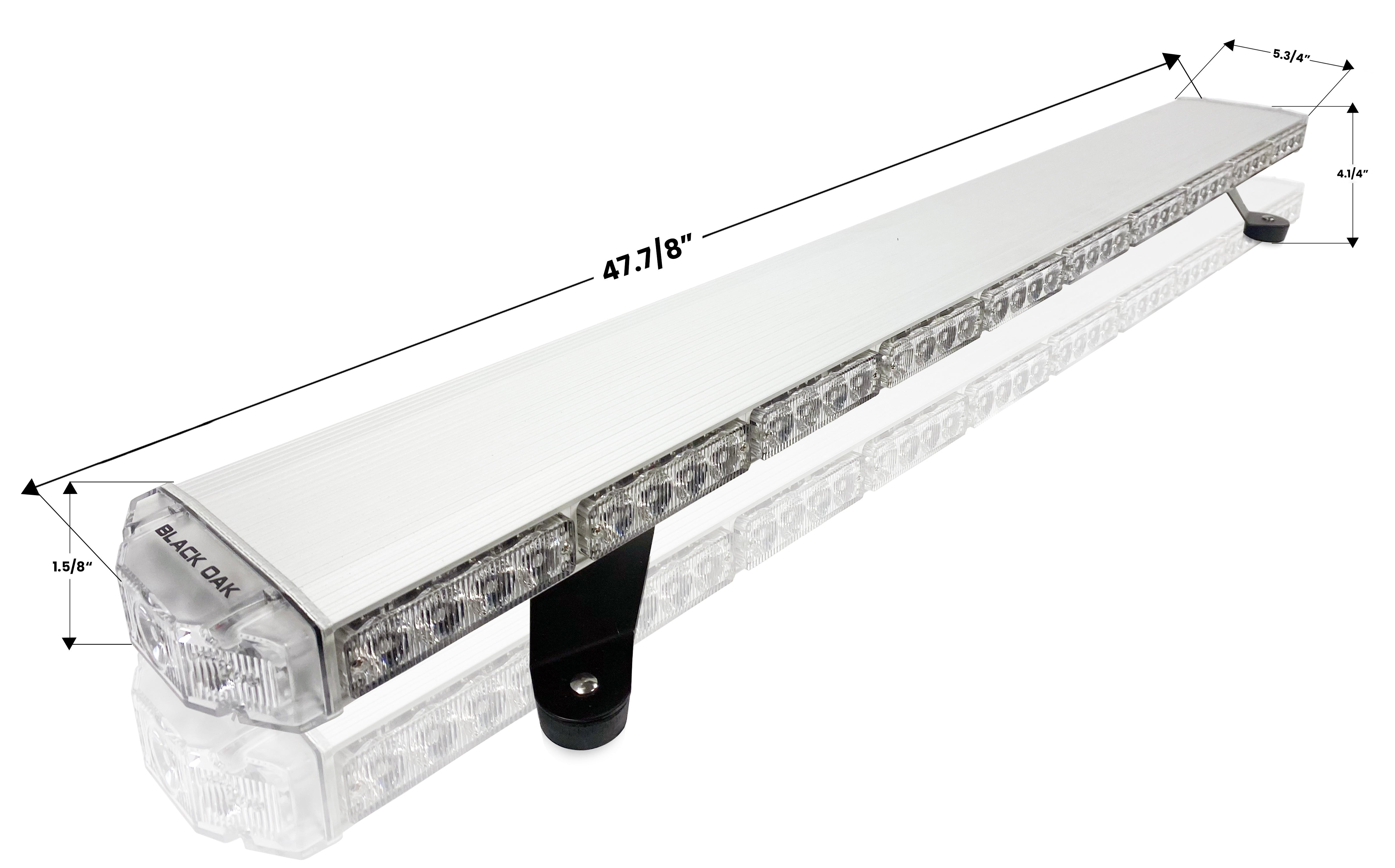 New- 48 Inch Emergency Light Bar, TIR Optics - Black Oak LED