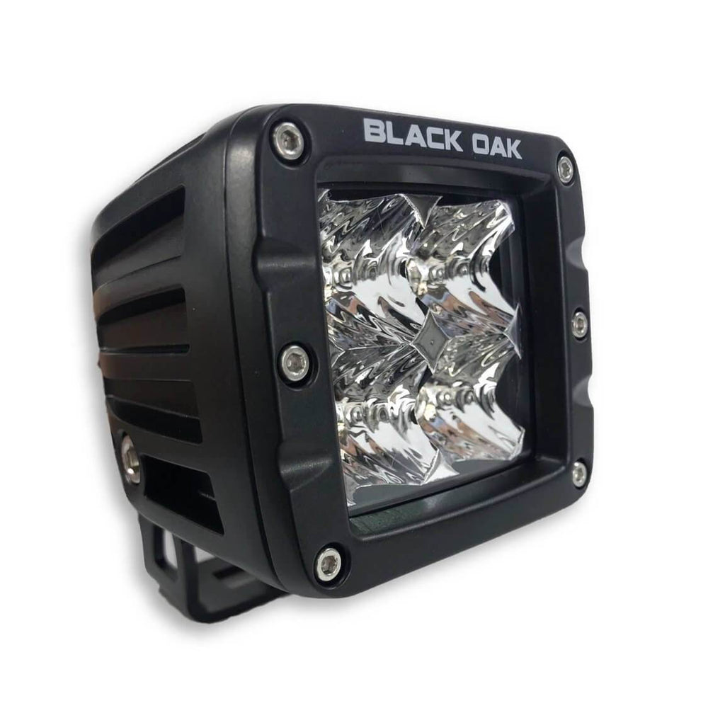 New - 2 Inch Amber LED POD 3w Osram - - Black Oak LED Pro Series 2.0 - BLACK OAK LED