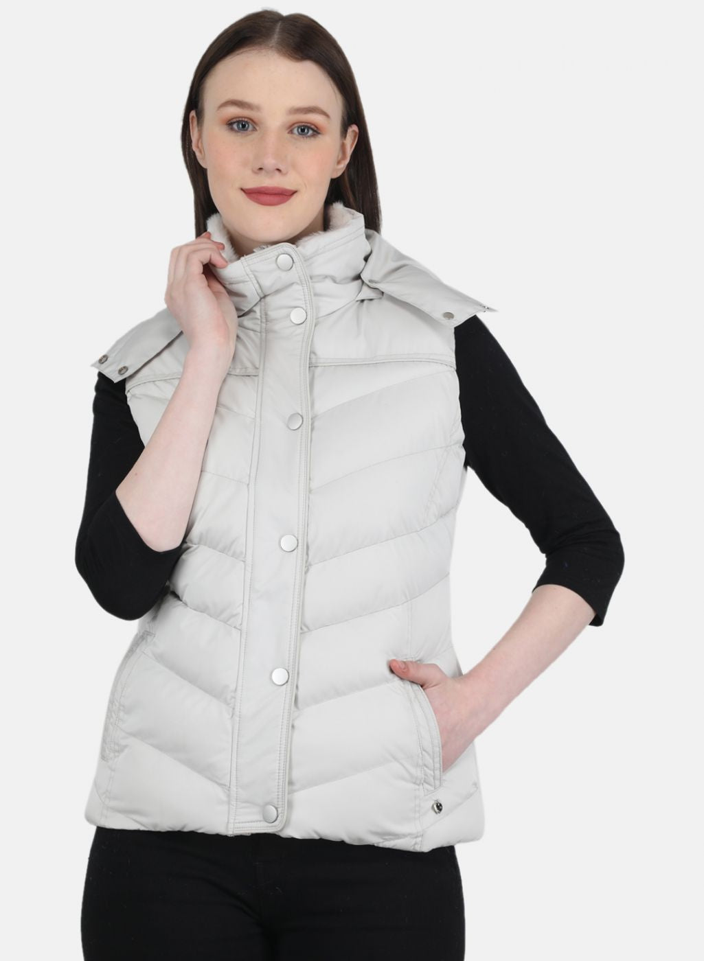 Buy online Women Olive Solid Jacket from western wear for Women by Showoff  for ₹1689 at 60% off