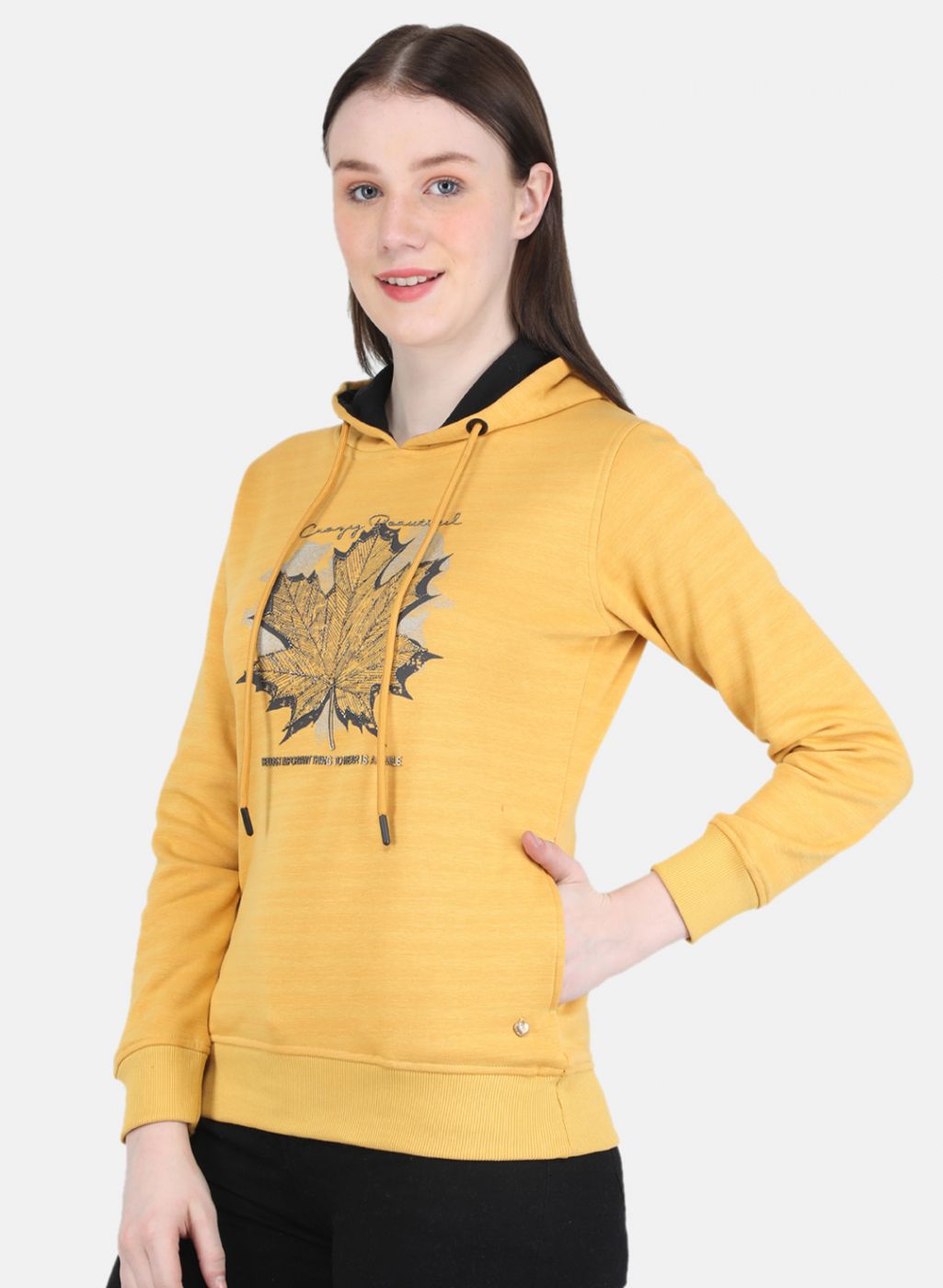 Buy Womens Yellow Plain Capri Online in India - Monte Carlo