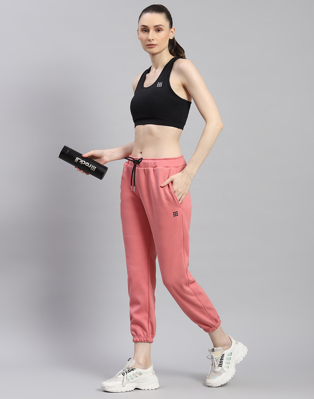 Buy Women Green Regular Fit Solid Casual Track Pants Online - 609555
