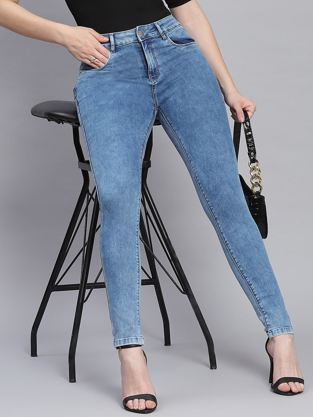 Slim Black Skin Fit Jeans Ladies, Button, Ultra Low Rise at Rs 290/piece in  Mumbai