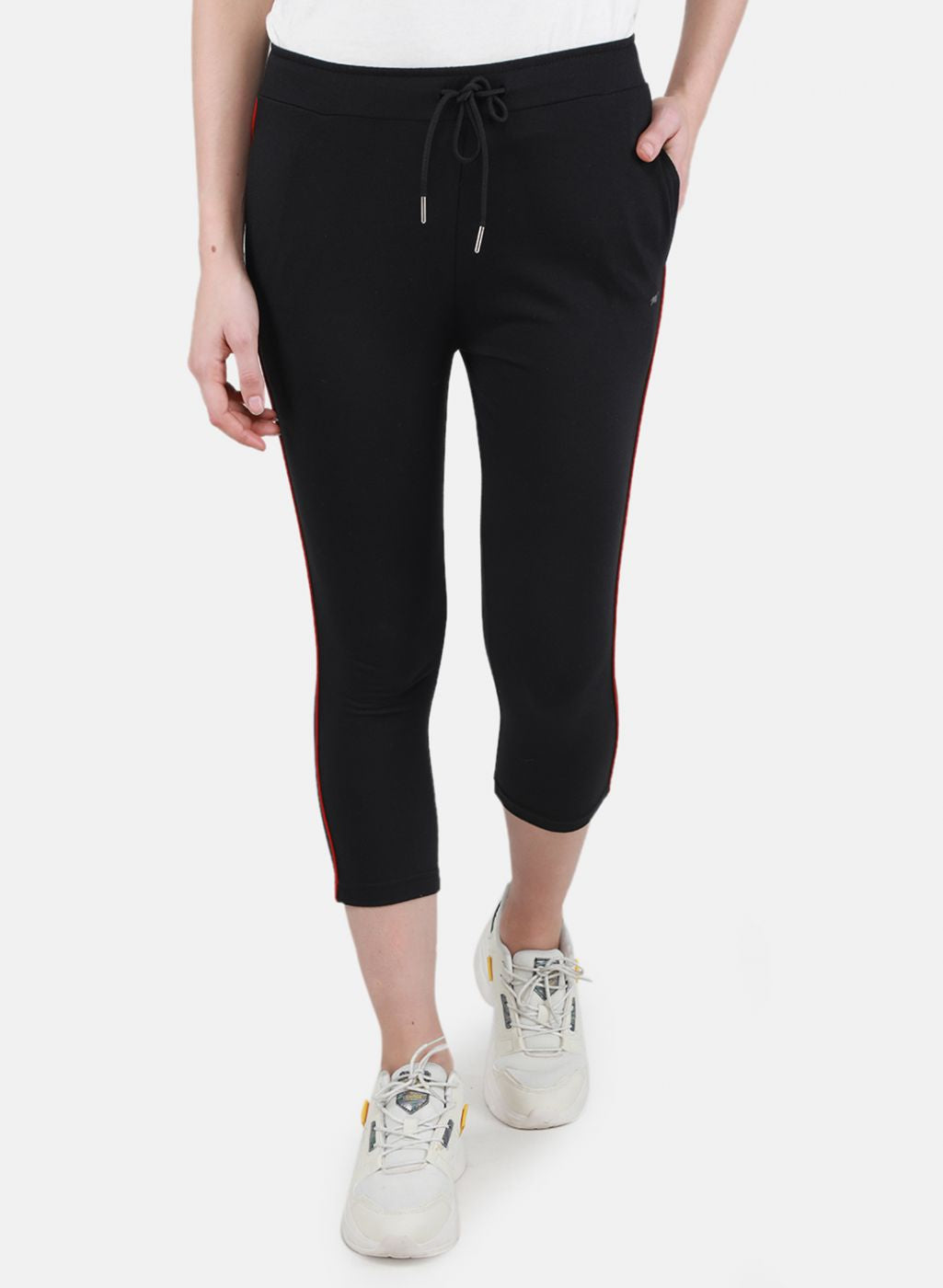 Jockey Women's Size S Black Capri Athletic Activewear Pants 14.5 Inseam