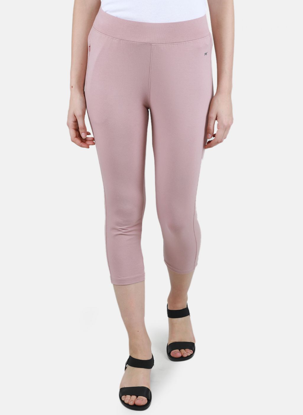 Buy Women Pink Solid Capri Online in India - Monte Carlo