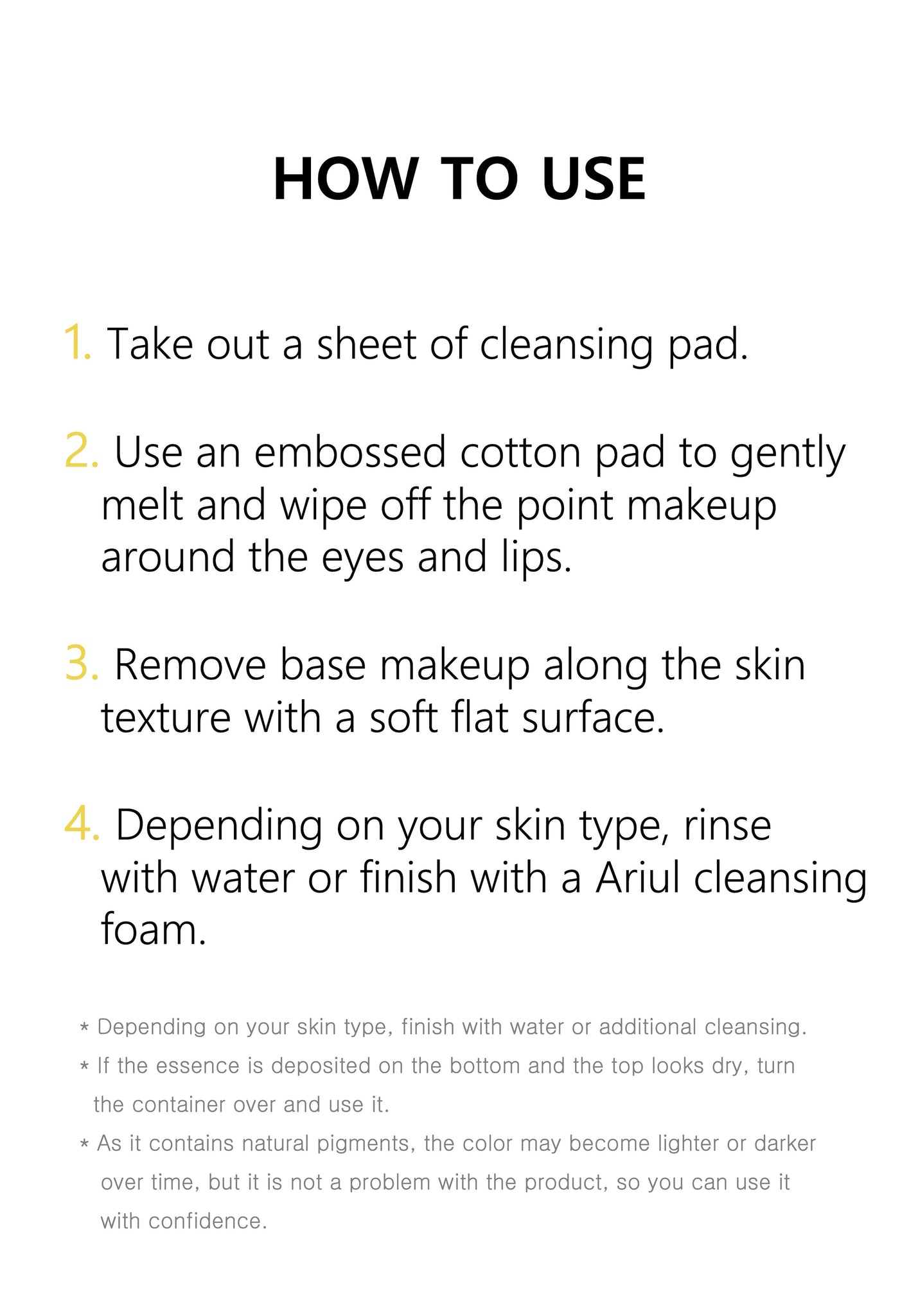 THE PERFECT CLEANSING OIL PADS EX - 60 Sheets – ARIUL.CO.NZ